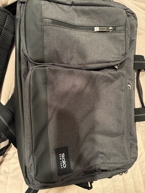 Unisex Grey/Black Laptop Bag